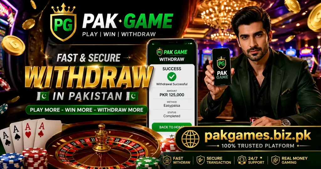Pak Game Withdraw